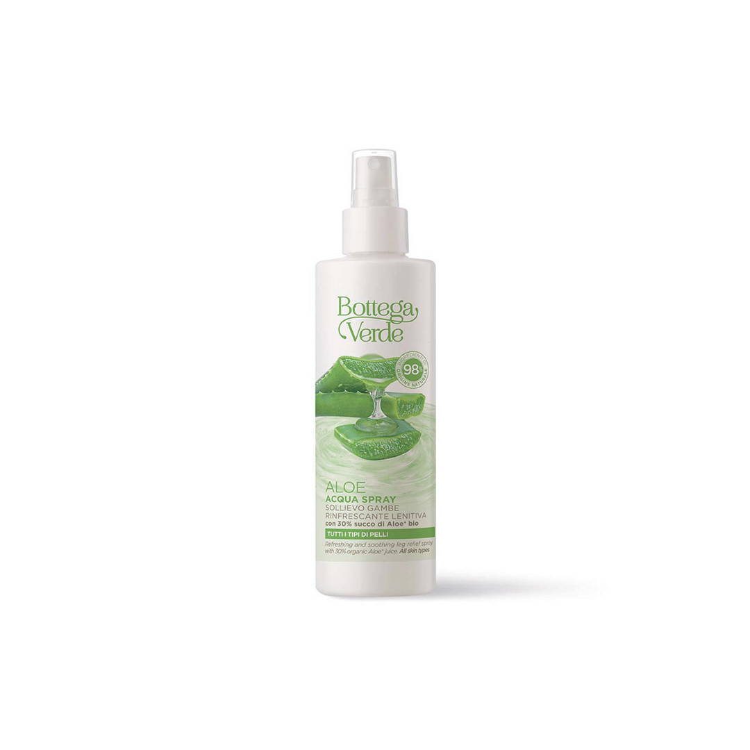 Aloe - Leg Relief Spray - REFRESHING AND SOOTHING - WITH 30% ORGANIC ALOE* JUICE (150 ML) - FOR ALL SKIN TYPES