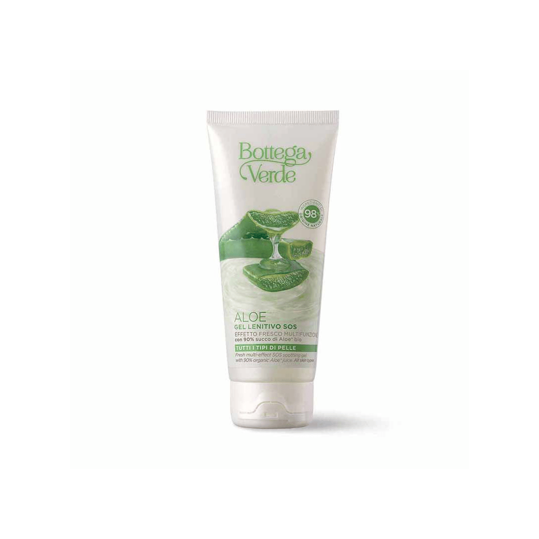 Aloe - SOS Soothing Gel - FRESH MULTI-EFFECT - WITH 90% ORGANIC ALOE* JUICE (100 ML) - FOR ALL SKIN TYPES