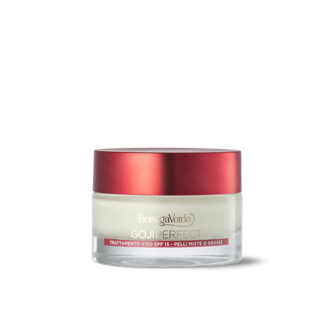 GOJI PERFECT - FACE TREATMENT - INTENSIVE ANTI-WRINKLE AND ANTIOXIDANT EFFECT - WITH PRO-RETINOL AND GOJI EXTRACT (50 ML) - NORMAL OR DRY SKIN - SPF 15