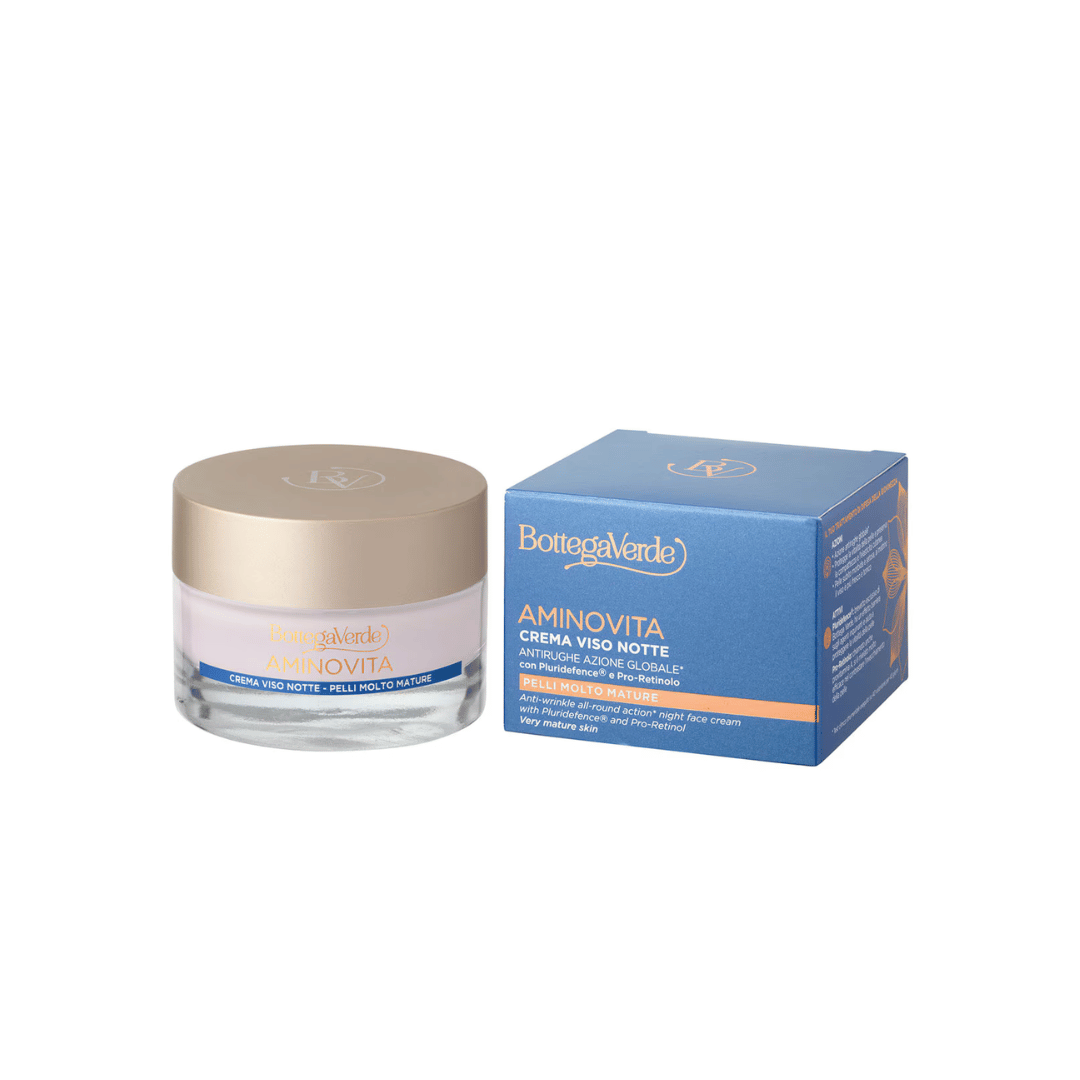 Aminovita - ANTI-WRINKLE - NIGHT FACE CREAM - WITH PLURIDEFENCE AND PRO-RETINOL (50 ML) - VERY MATURE SKIN