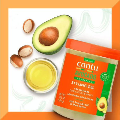 Cantu Avocado Oil & Shea Butter Hydrating Gel 524g