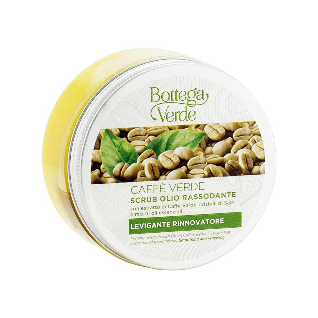 Caffe Verde  - OIL SCRUB - WITH GREEN COFFEE EXTRACT, CRYSTAL SALT AND A MIX OF ESSENTIAL OILS (200 ML)