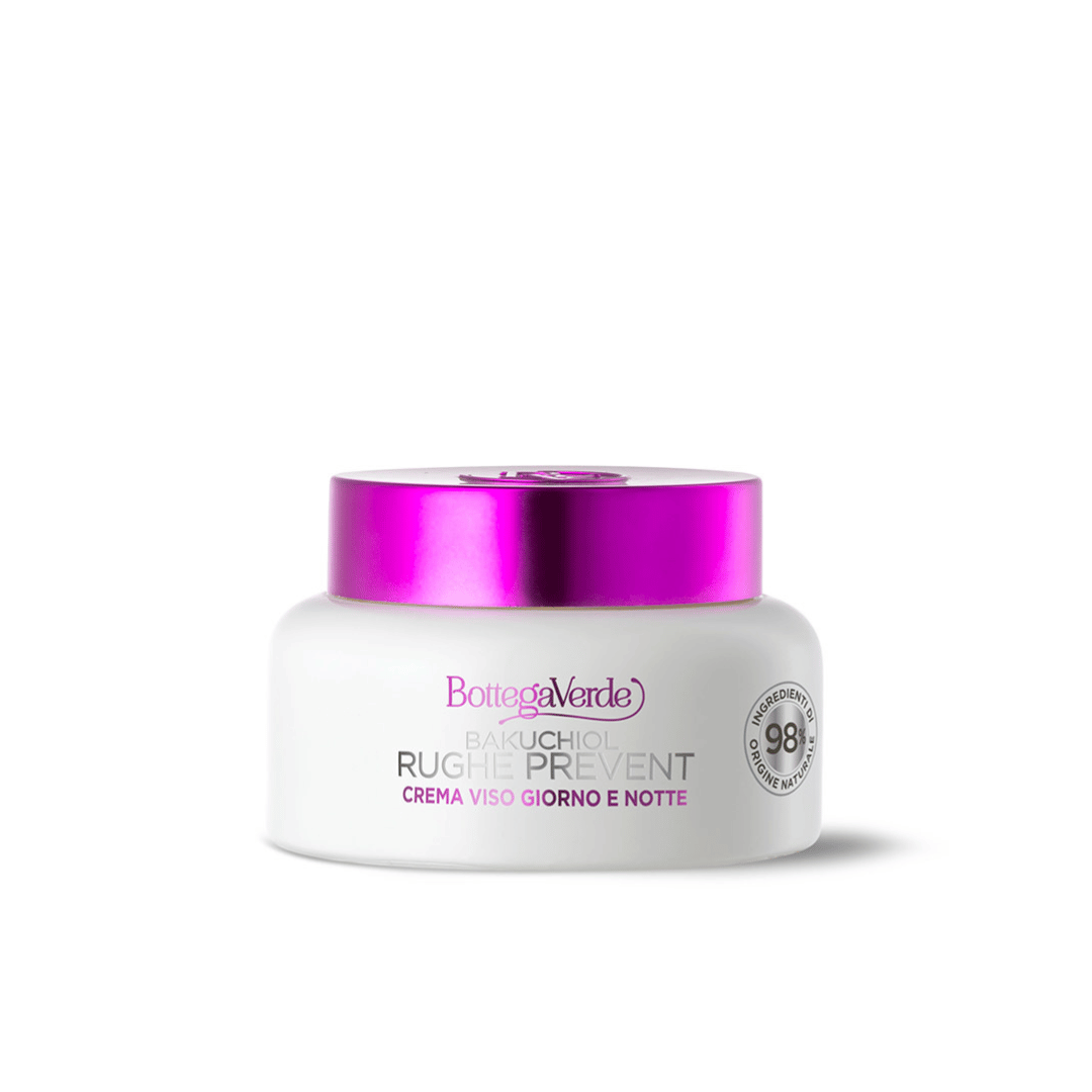 Bakuchiol Rughe Prevent  - DAY AND NIGHT FACE CREAM - WRINKLE TREATMENT AND PREVENTION - NATURAL RETINOL EFFECT - HIGH TOLERABILITY (50 ML) - ALL SKIN TYPES