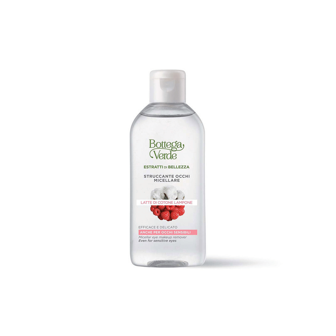 ESTRATTI DI BELLEZZA - MICELLAR EYE MAKEUP REMOVER - COTTON MILK AND RASPBERRY - GENTLE AND EFFECTIVE - EVEN FOR SENSITIVE EYES (100 ML)