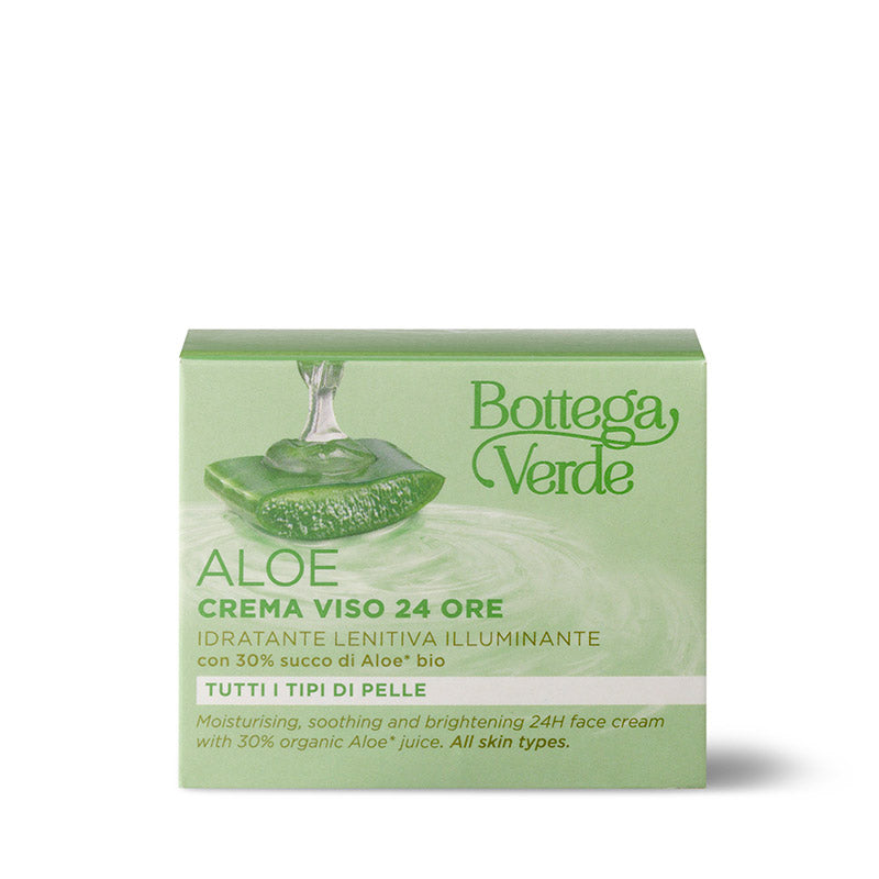 Aloe - 24H Face Cream - With 30% Organic Aloe Juice (50 ML)