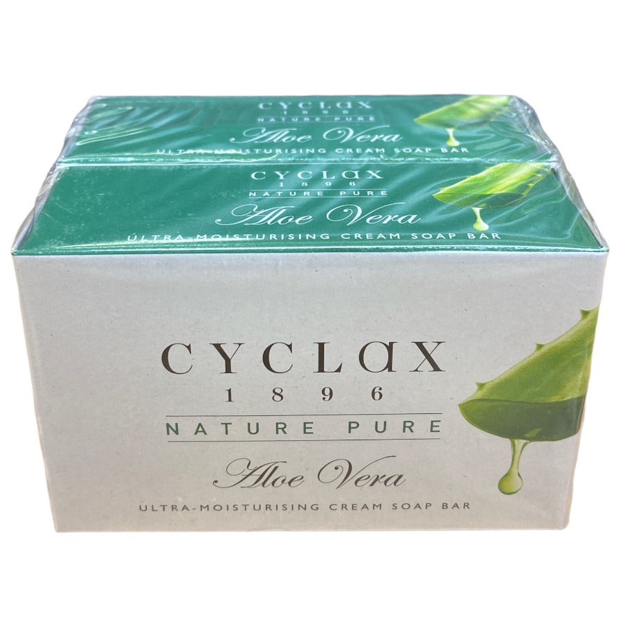 Cyclax Nature Pure Aloe Vera Cream Soap Bar - 2 Bars (2 x 90g)