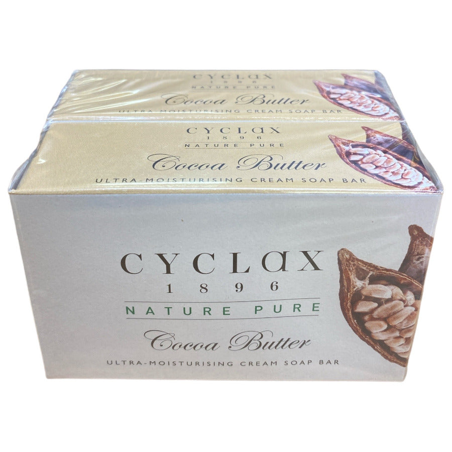 Cyclax Nature Pure Cocoa Butter Cream Soap Bar - 2 Bars (2 x 90g)