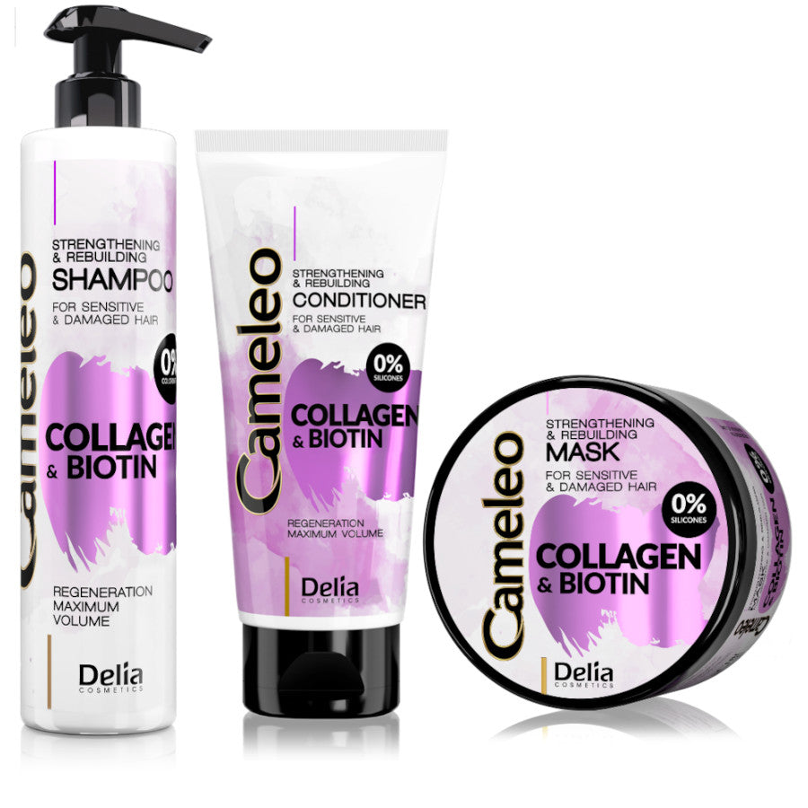 Delia Cameleo Collagen & Biotin Strengthening & Rebuilding Conditioner - 200ml