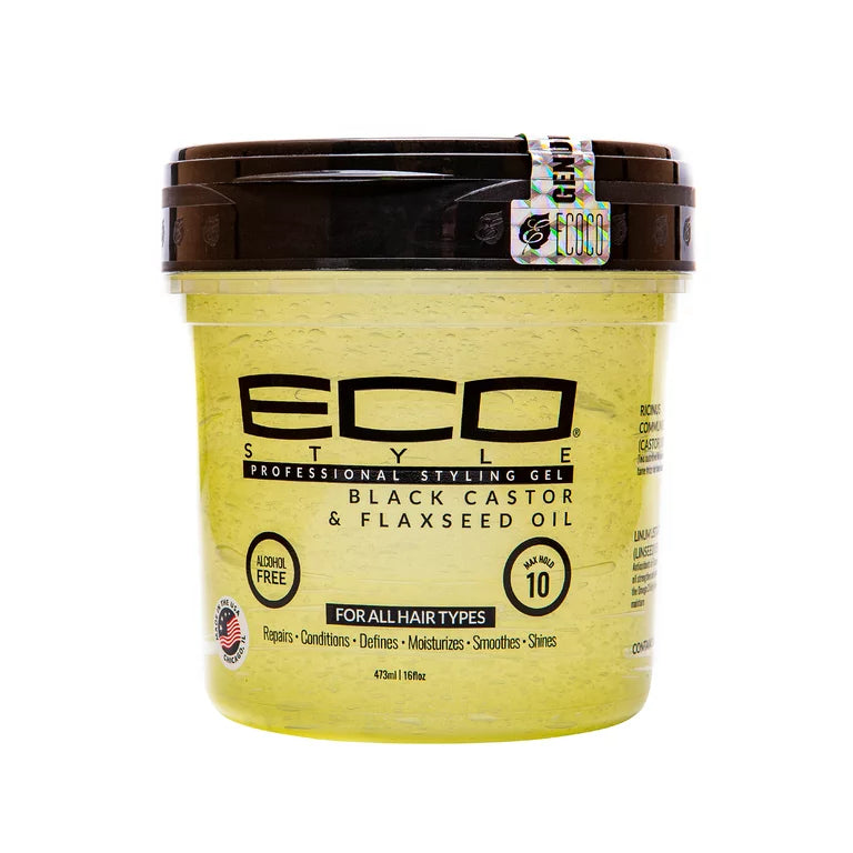 Eco Professional Styling Gel - Black Castor & Flaxseed 16 Oz