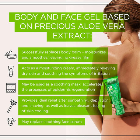 Eveline 99% Natural Aloe Vera Multifunctional Body & Face Gel - 100ml