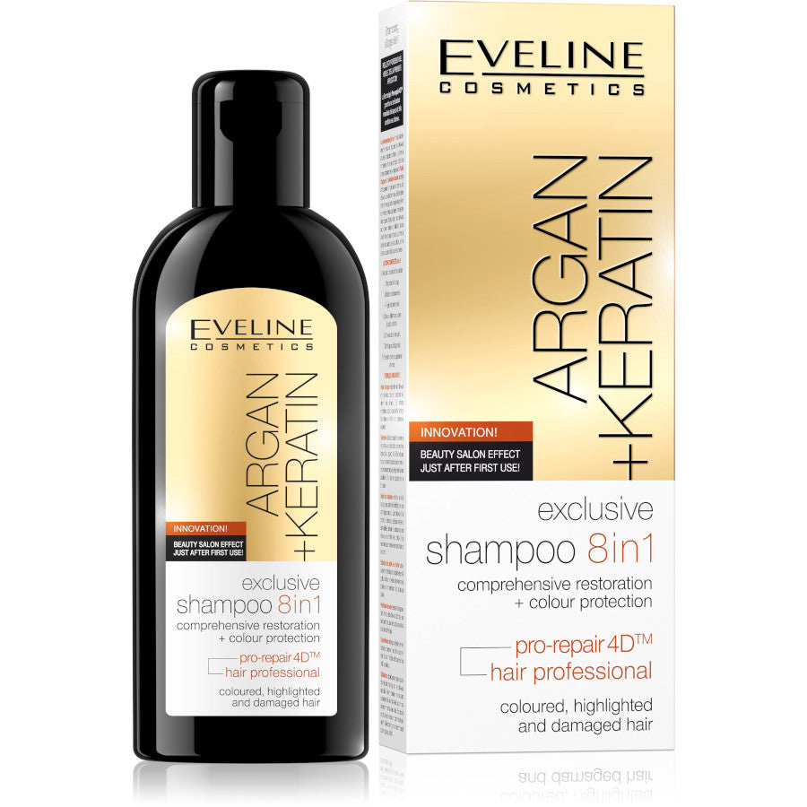 Eveline Argan +Keratin Exclusive 8in1 Shampoo - 150ml