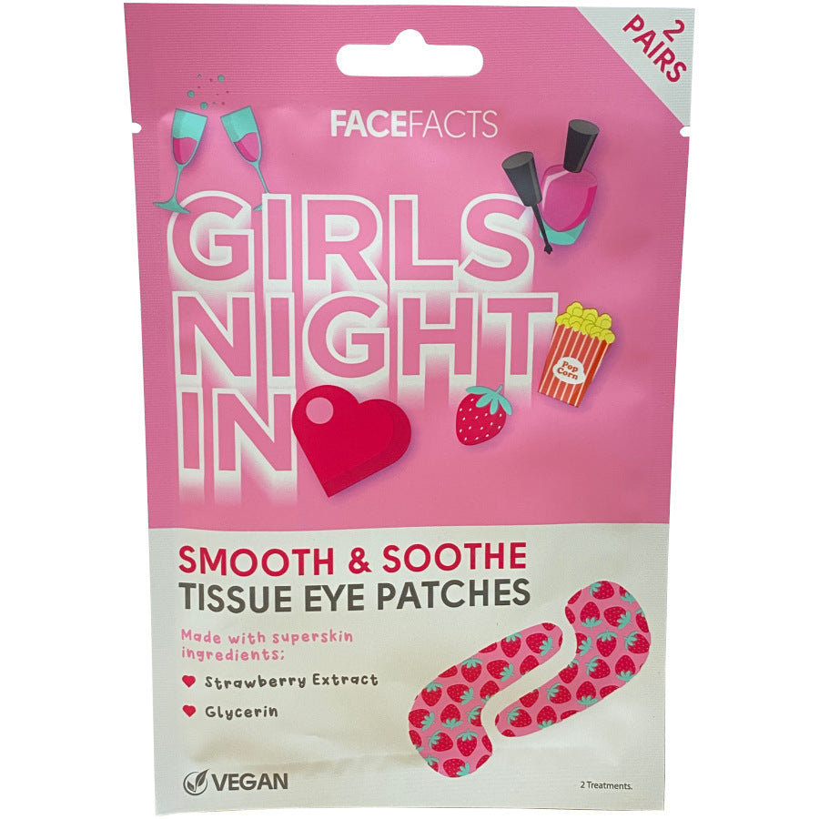 Face Facts Girls Night In Smooth & Soothe Tissue Eye Patches - 2 Pairs