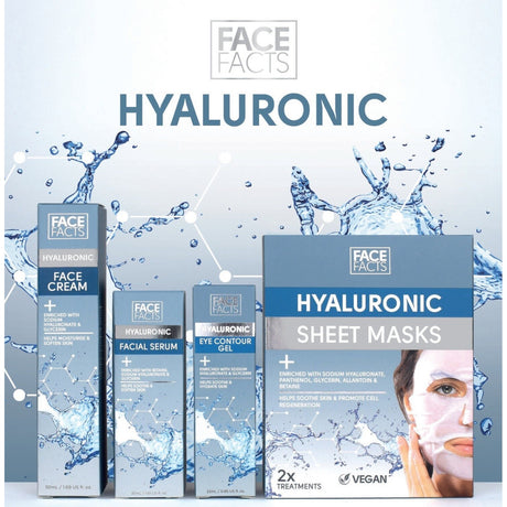 Face Facts Hyaluronic Sheet Mask - 2 Treatments