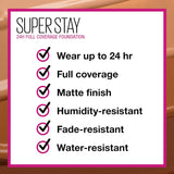 Maybelline SuperStay 24Hr Full Coverage Foundation 30ml