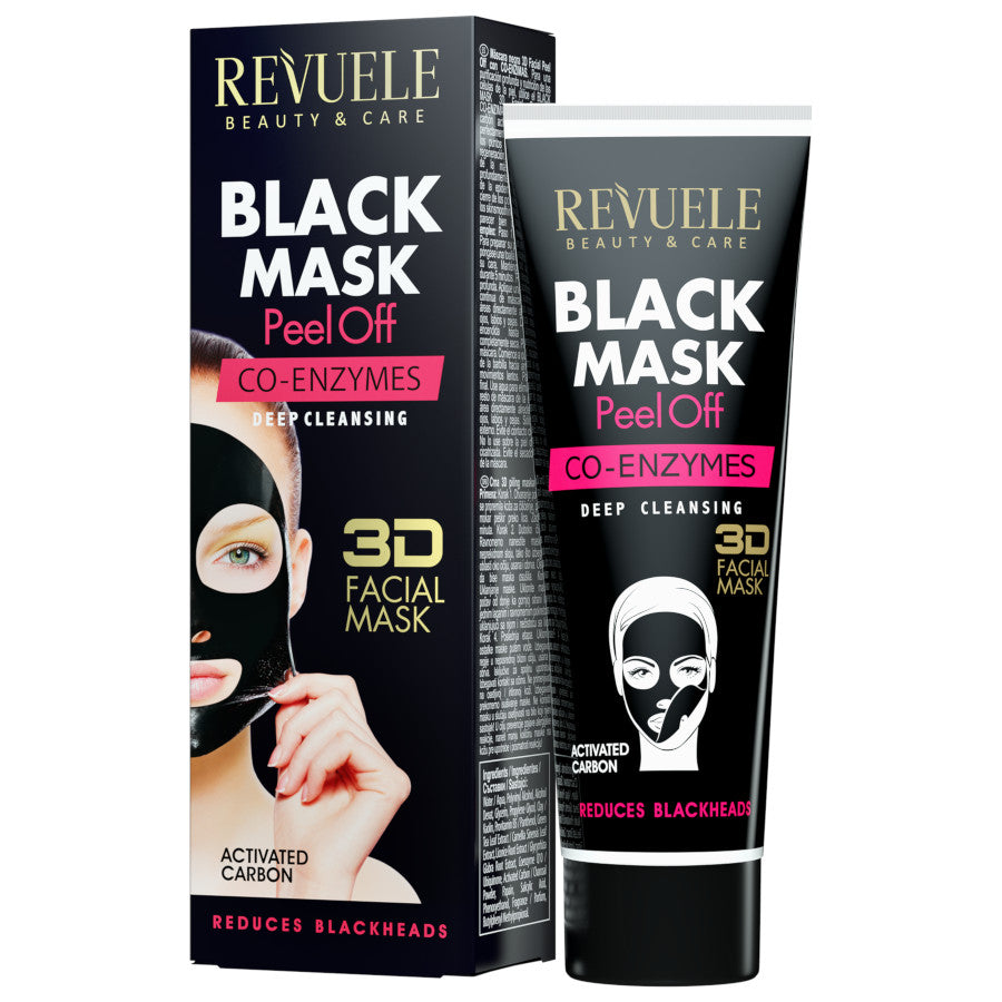 Revuele Co-Enzymes Deep Cleansing Black Peel-Off Mask - 80ml