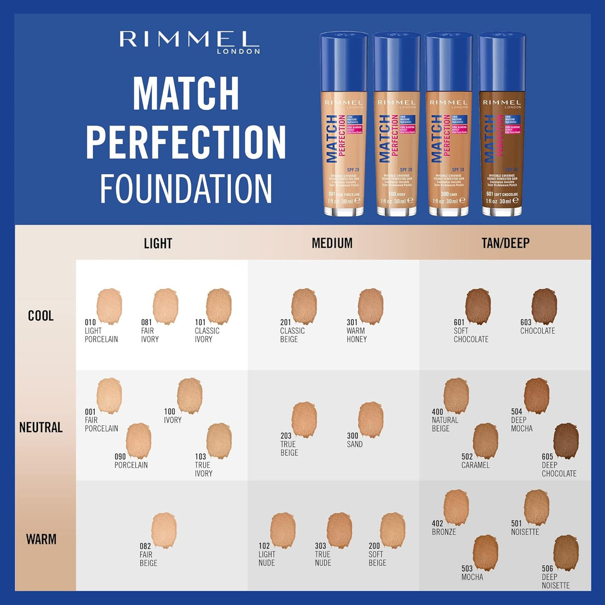 Rimmel Match Perfection Foundation 30ml